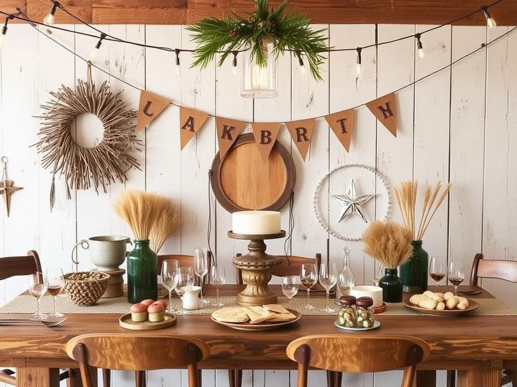 Вечеринка в деревенском стиле